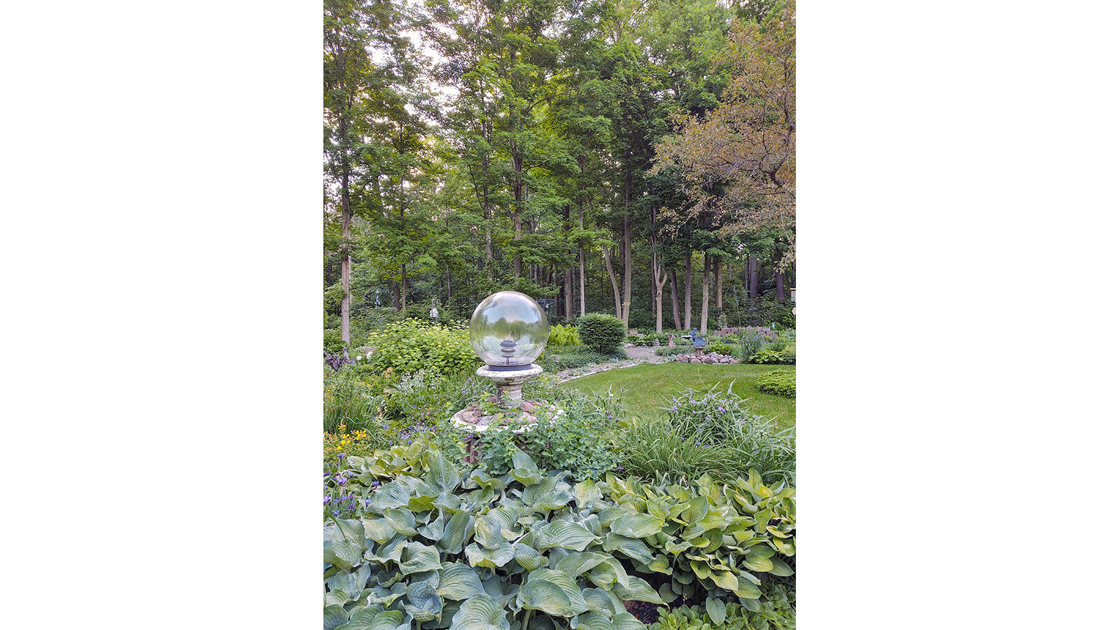 Repurposed garden decor